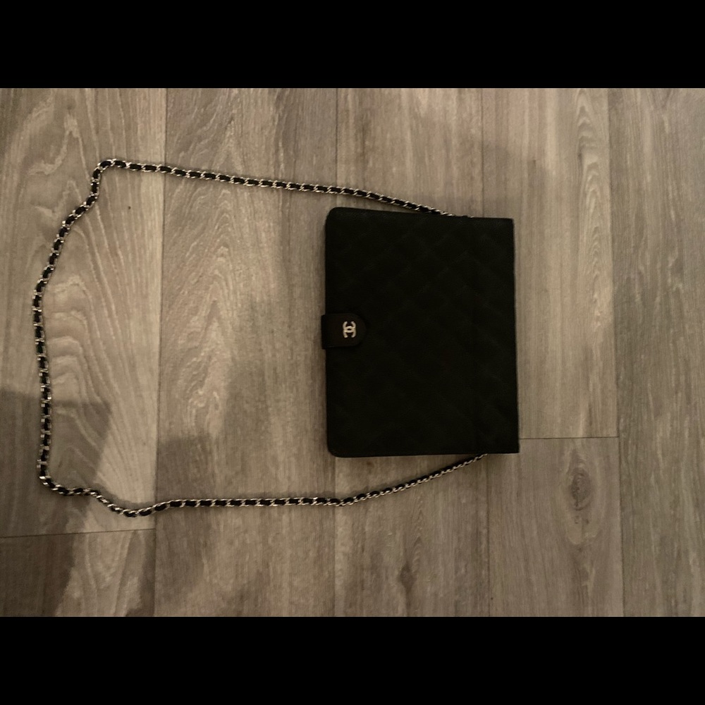 black chanel ipad case